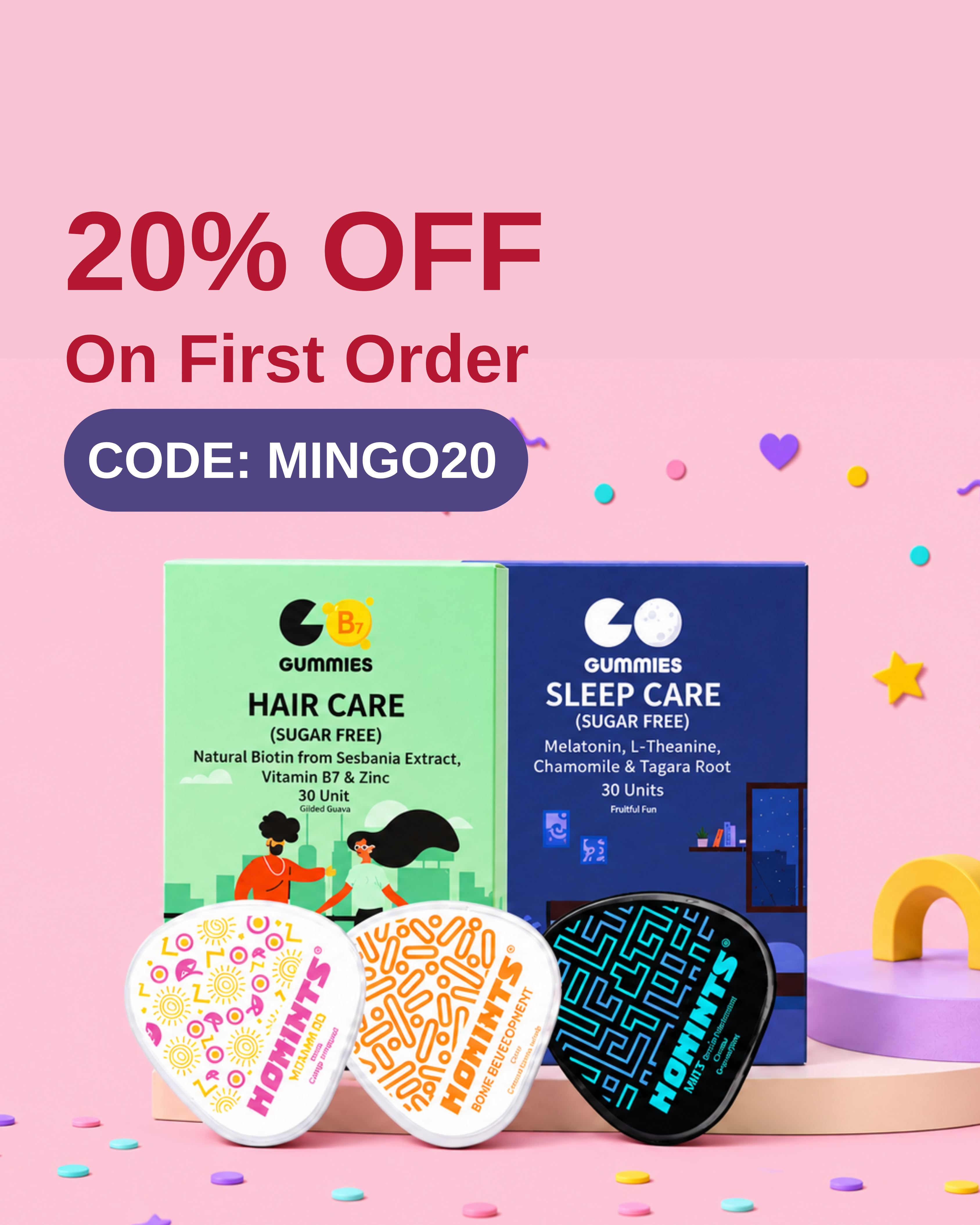 20% off your first order — code MINGO20